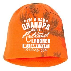 Dad Grandpa And A Retired Laborer Funny Xmas/Fathers Day Gift Kati - Camo Knit Beanie