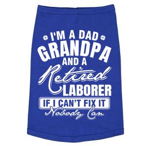 Dad Grandpa And A Retired Laborer Funny Xmas/Fathers Day Gift Doggie Tank