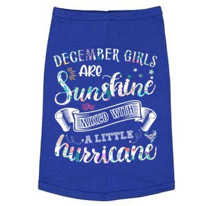 December Girls Are Sunshine Mixed Little Hurricane Gift Doggie Tank