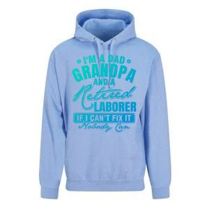 Dad Grandpa And A Retired Laborer Funny Xmas/Fathers Day Gift Unisex Surf Hoodie