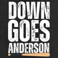 Down Goes Anderson Funny Baseball 11oz C Handle Ceramic Mug