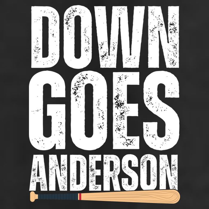 Down Goes Anderson Funny Baseball 11oz C Handle Ceramic Mug