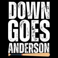 Down Goes Anderson Funny Baseball Drawstring Bag
