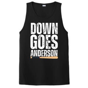 Down Goes Anderson Funny Baseball PosiCharge Competitor Tank