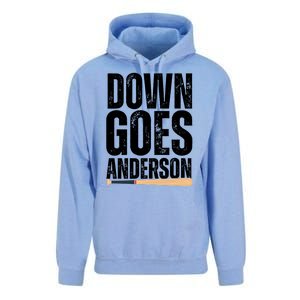 Down Goes Anderson Funny Baseball Unisex Surf Hoodie