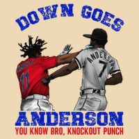 Down Goes Anderson You Know Bro Knockout Punch Drawstring Bag