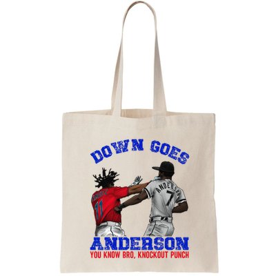 Down Goes Anderson You Know Bro Knockout Punch Bag