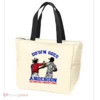 Down Goes Anderson You Know Bro Knockout Punch Zip Tote Bag