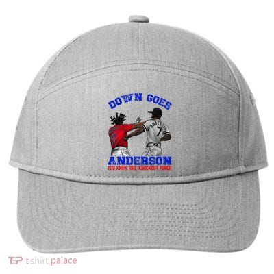 Down Goes Anderson You Know Bro Knockout Punch 7-Panel Snapback Hat