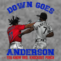 Down Goes Anderson You Know Bro Knockout Punch 7-Panel Snapback Hat