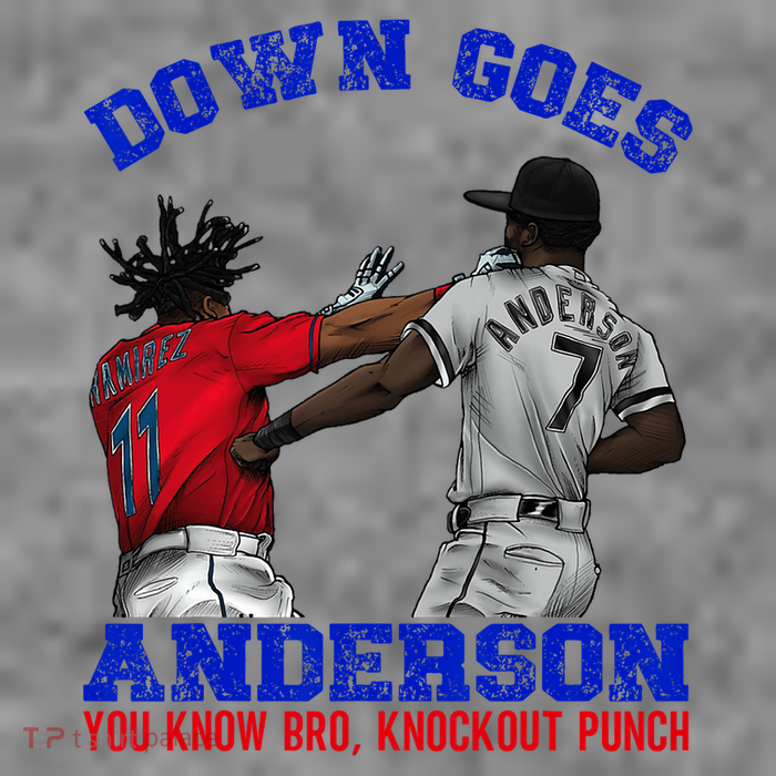 Down Goes Anderson You Know Bro Knockout Punch 7-Panel Snapback Hat