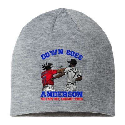 Down Goes Anderson You Know Bro Knockout Punch Sustainable Beanie