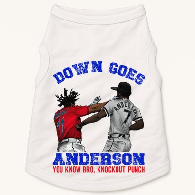 Down Goes Anderson You Know Bro Knockout Punch Doggie Tank
