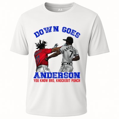 Down Goes Anderson You Know Bro Knockout Punch Performance Shirt