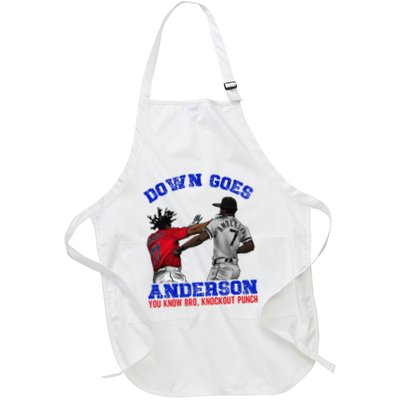 Down Goes Anderson You Know Bro Knockout Punch Apron