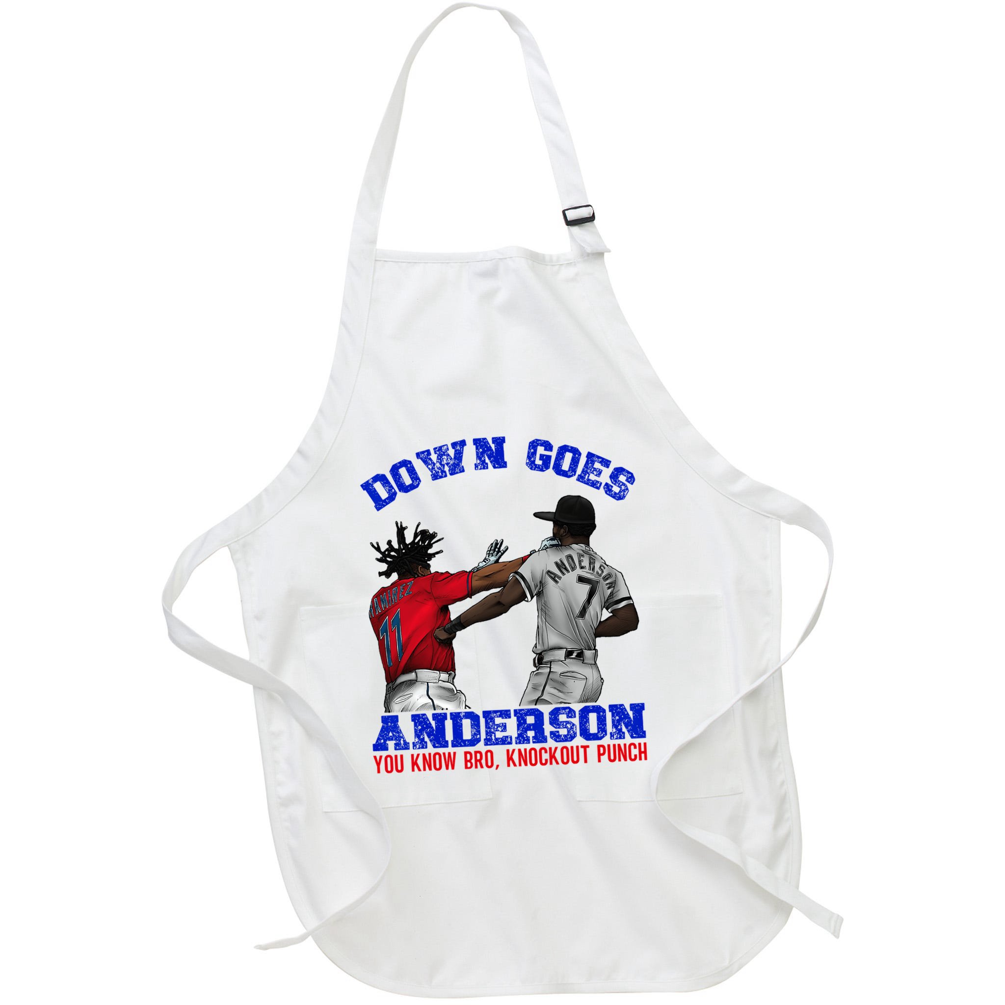 Down Goes Anderson You Know Bro Knockout Punch Apron