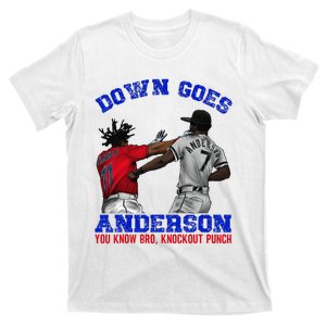 Down Goes Anderson You Know Bro Knockout Punch T-Shirt