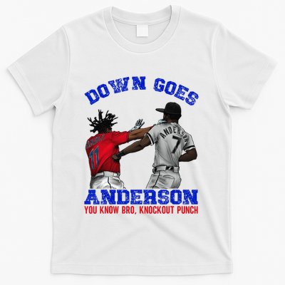 Down Goes Anderson You Know Bro Knockout Punch T-Shirt