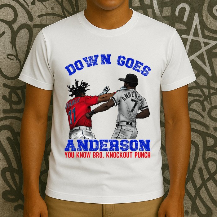 Down Goes Anderson You Know Bro Knockout Punch T-Shirt