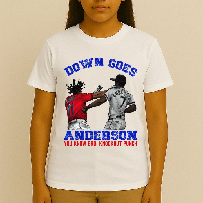 Down Goes Anderson You Know Bro Knockout Punch T-Shirt