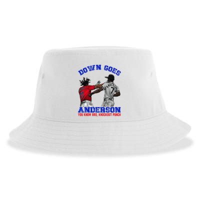 Down Goes Anderson You Know Bro Knockout Punch Sustainable Bucket Hat