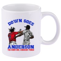 Down Goes Anderson You Know Bro Knockout Punch 11oz C Handle Ceramic Mug