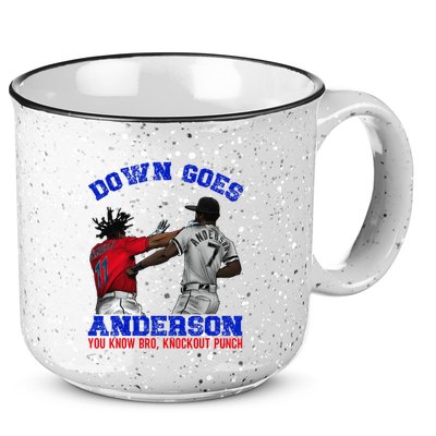 Down Goes Anderson You Know Bro Knockout Punch 15oz Campfire Ceramic Mug
