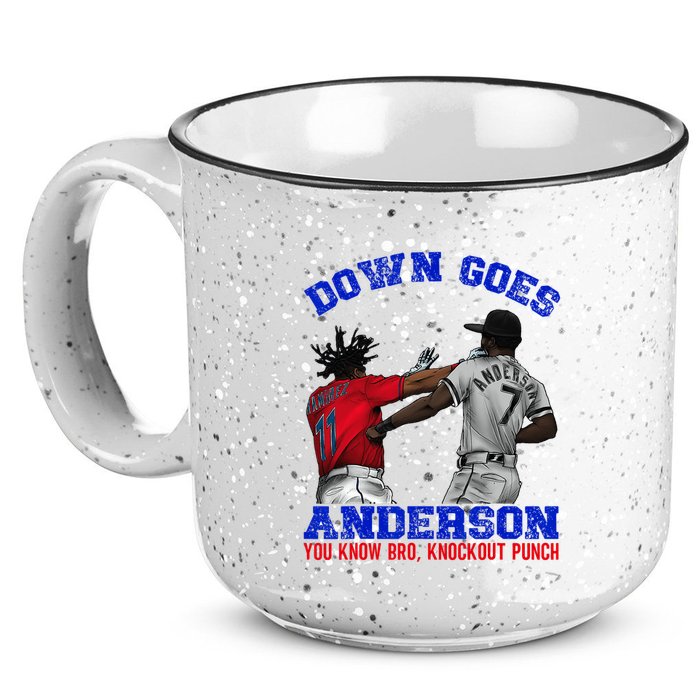 Down Goes Anderson You Know Bro Knockout Punch 15oz Campfire Ceramic Mug