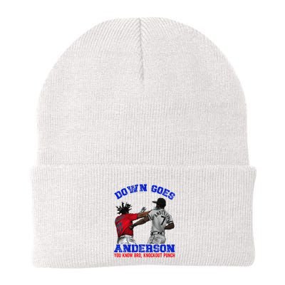 Down Goes Anderson You Know Bro Knockout Punch Beanie