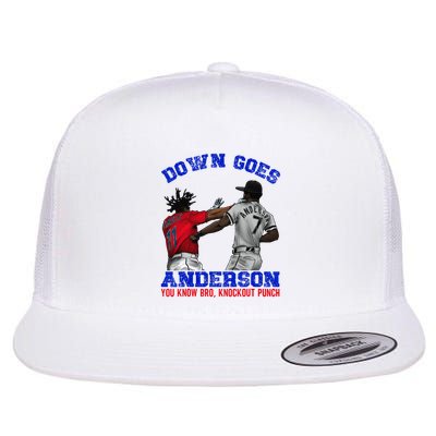 Down Goes Anderson You Know Bro Knockout Punch Flatbill Hat