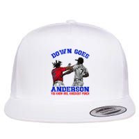 Down Goes Anderson You Know Bro Knockout Punch Flat Bill Trucker Hat
