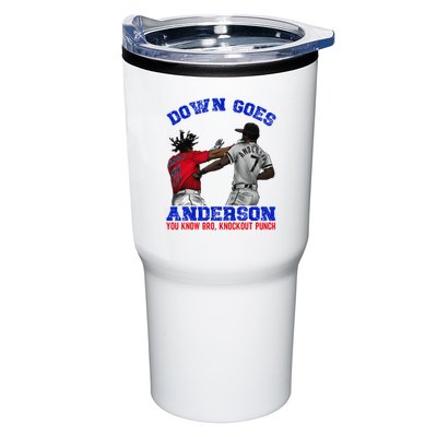 Down Goes Anderson You Know Bro Knockout Punch Tumbler