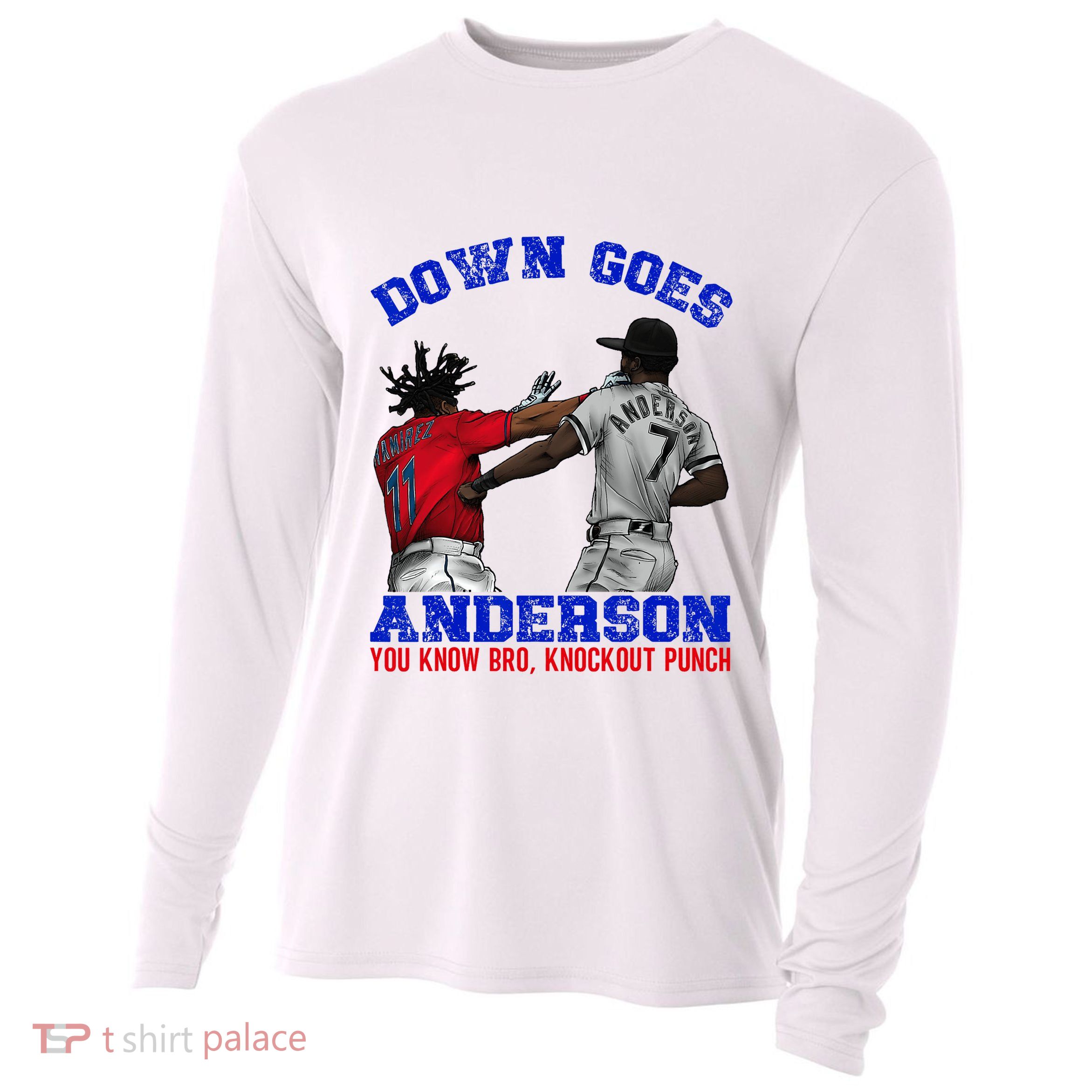Down Goes Anderson You Know Bro Knockout Punch Cooling Performance Long Sleeve Crew