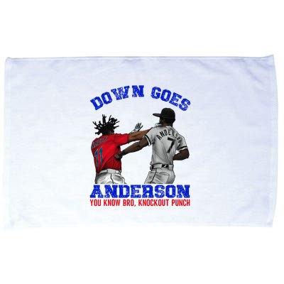 Down Goes Anderson You Know Bro Knockout Punch Microfiber Hand Towel