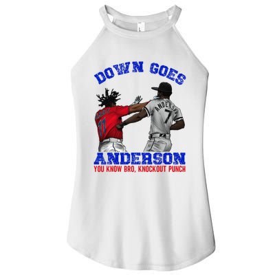 Down Goes Anderson You Know Bro Knockout Punch Women's Perfect Tri Rocker Tank