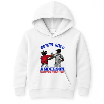 Down Goes Anderson You Know Bro Knockout Punch Kids Hoodie