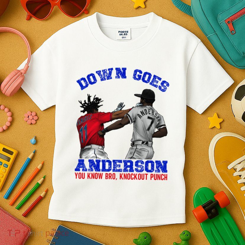 Down Goes Anderson You Know Bro Knockout Punch Kids T-Shirt