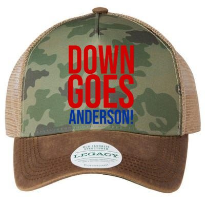 Down Goes Anderson Cleveland Vs Chicago Fight Baseball Legacy Tie Dye Trucker Hat