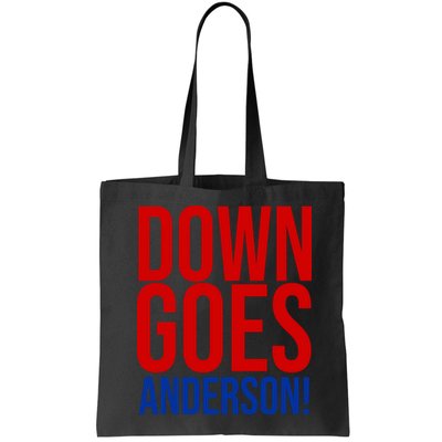 Down Goes Anderson Cleveland Vs Chicago Fight Baseball Bag