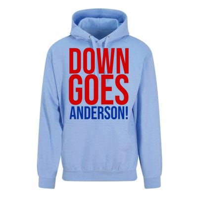 Down Goes Anderson Cleveland Vs Chicago Fight Baseball Unisex Surf Hoodie