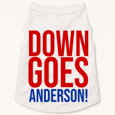 Down Goes Anderson Cleveland Vs Chicago Fight Baseball Doggie Tank