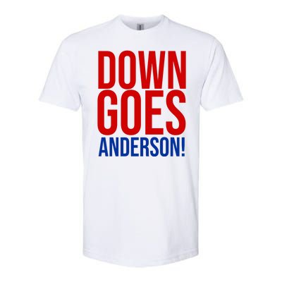 Down Goes Anderson Cleveland Vs Chicago Fight Baseball Softstyle CVC T-Shirt