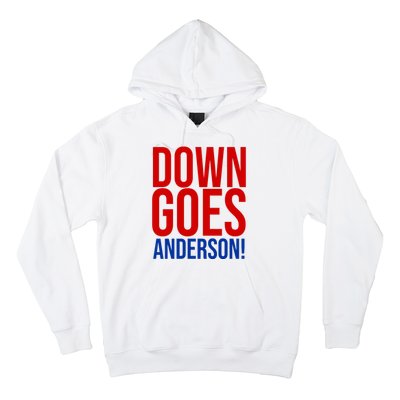 Down Goes Anderson Cleveland Vs Chicago Fight Baseball Hoodie