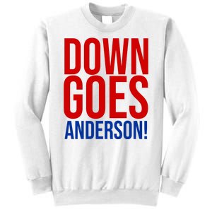 Down Goes Anderson Cleveland Vs Chicago Fight Baseball Sweatshirt