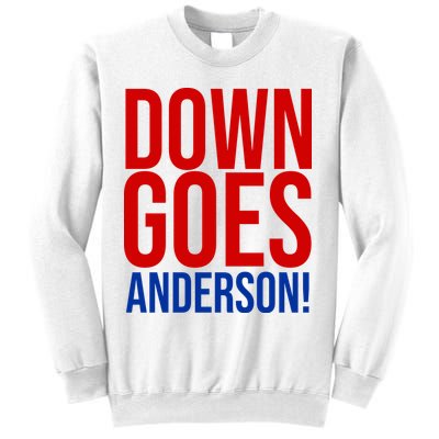 Down Goes Anderson Cleveland Vs Chicago Fight Baseball Sweatshirt