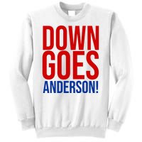 Down Goes Anderson Cleveland Vs Chicago Fight Baseball Sweatshirt