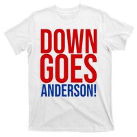 Down Goes Anderson Cleveland Vs Chicago Fight Baseball T-Shirt