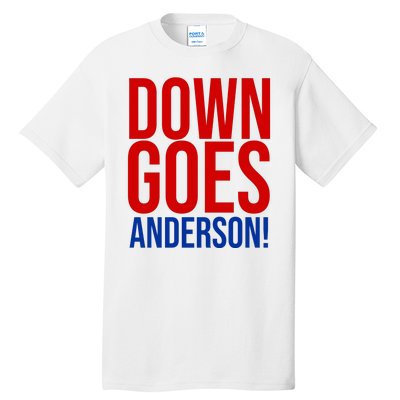 Down Goes Anderson Cleveland Vs Chicago Fight Baseball Tall T-Shirt