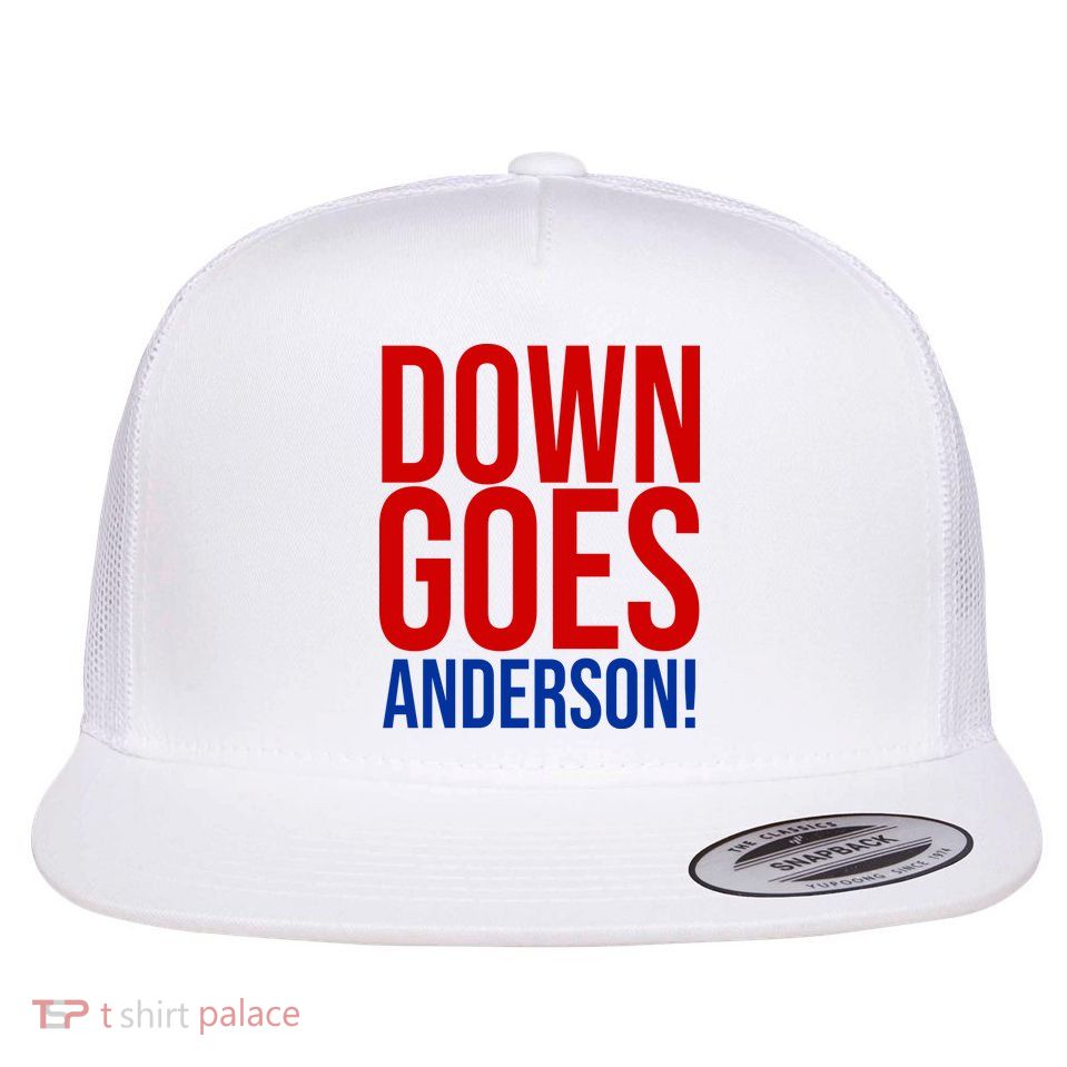 Down Goes Anderson Cleveland Vs Chicago Fight Baseball Flatbill Hat