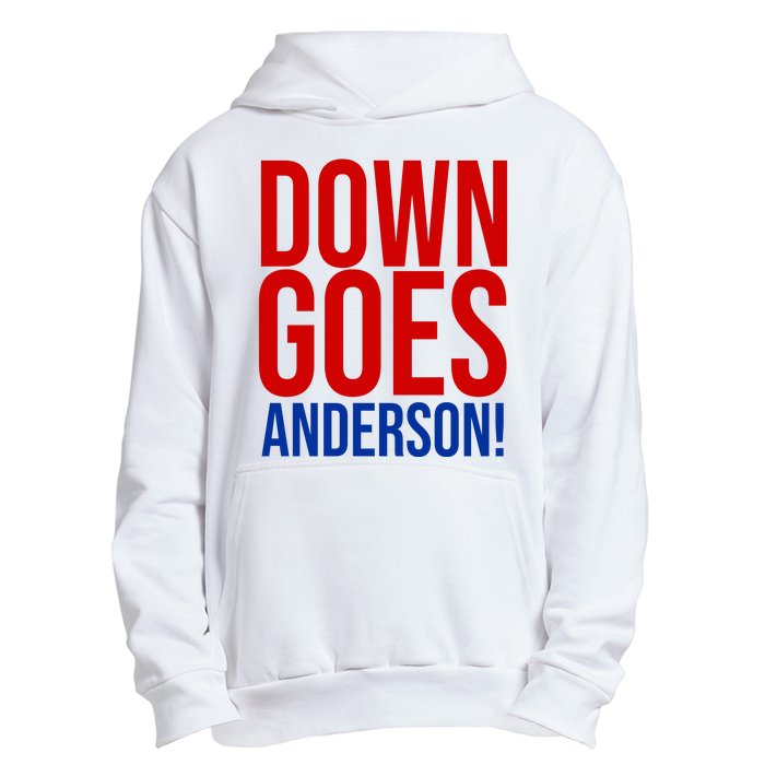 Down Goes Anderson Cleveland Vs Chicago Fight Baseball Urban Pullover Hoodie